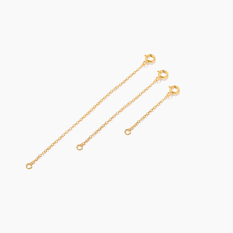 3 Piece Necklace Extender Set (Gold Vermeil &amp; 925 Sterling Silver) - Jewelled Me