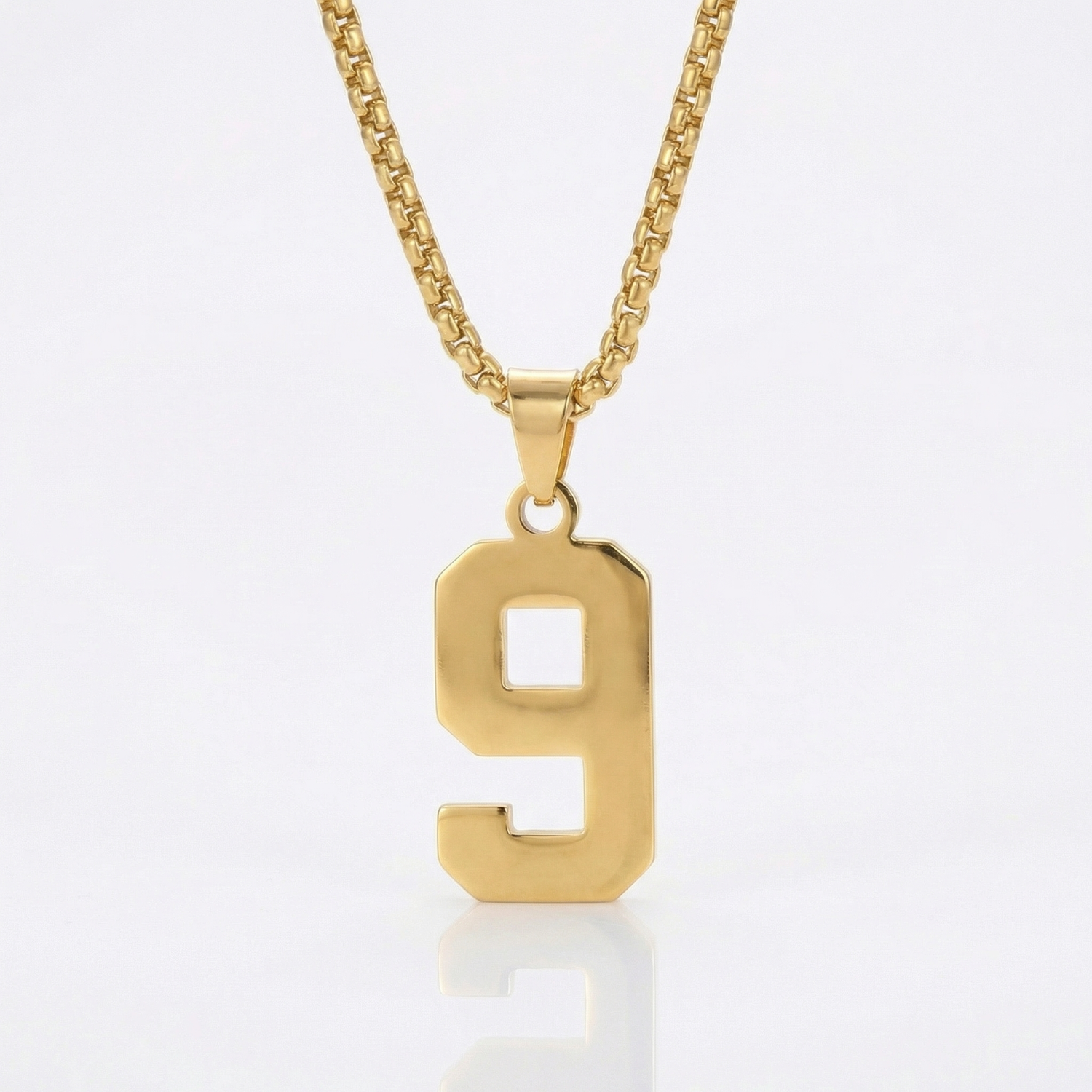Custom Engraved Sports Number Necklace