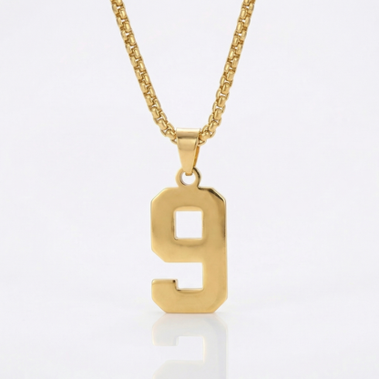 Custom Engraved Sports Number Necklace