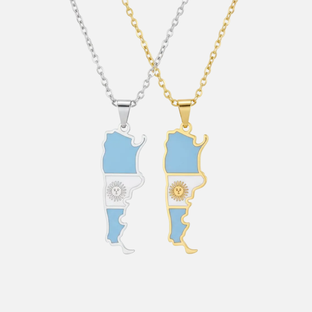 South &amp; Latin American Country/Flag Necklaces - Jewelled Me