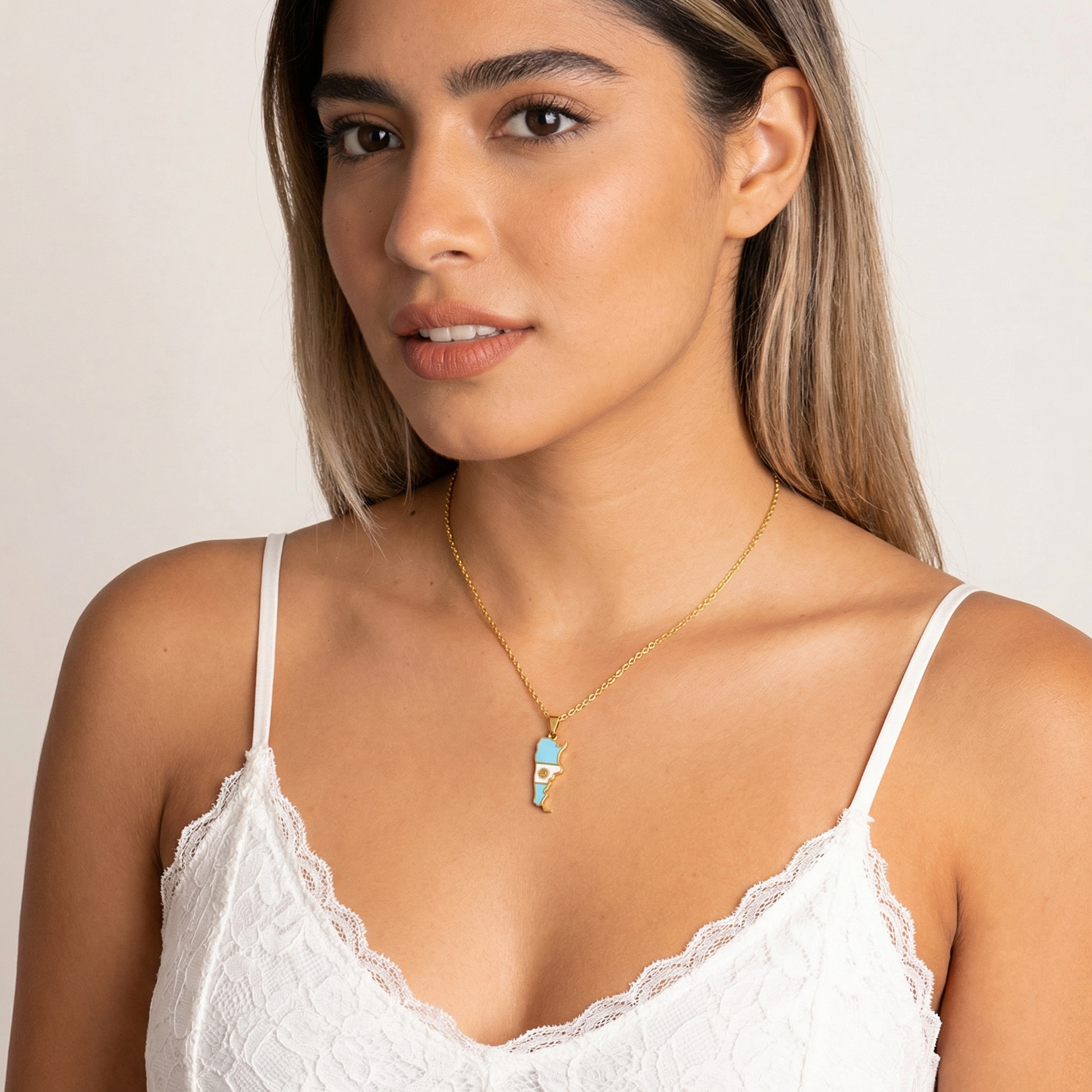 South &amp; Latin American Country/Flag Necklaces - Jewelled Me