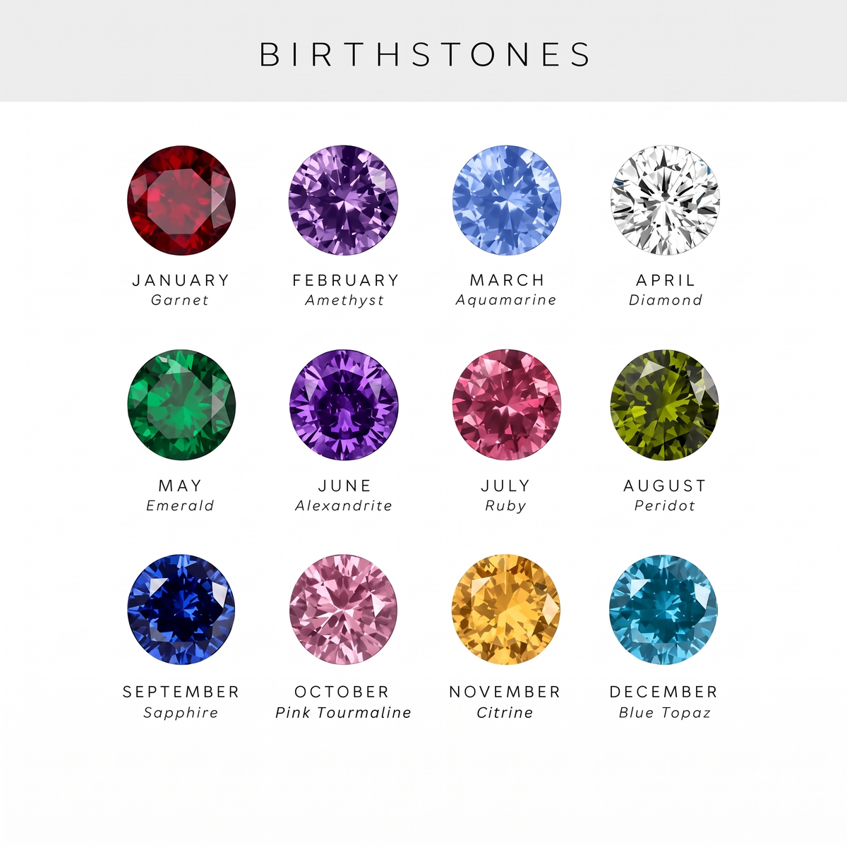 Grace Solitaire Birthstone Necklace