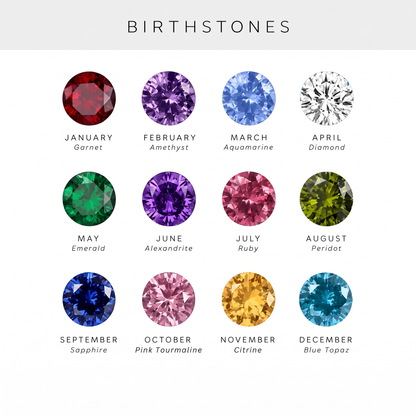 Grace Solitaire Birthstone Necklace