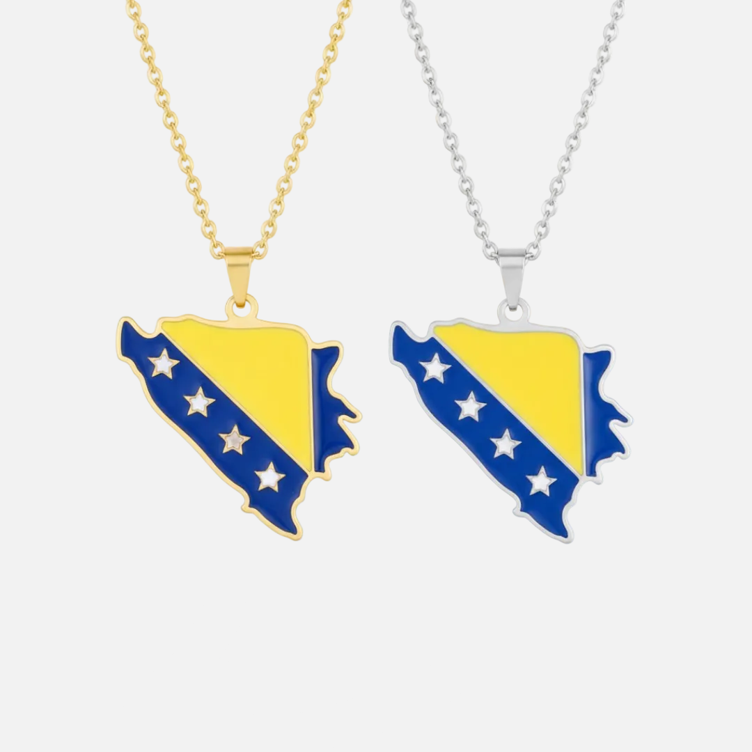 European Country/Flag Necklaces - Jewelled Me