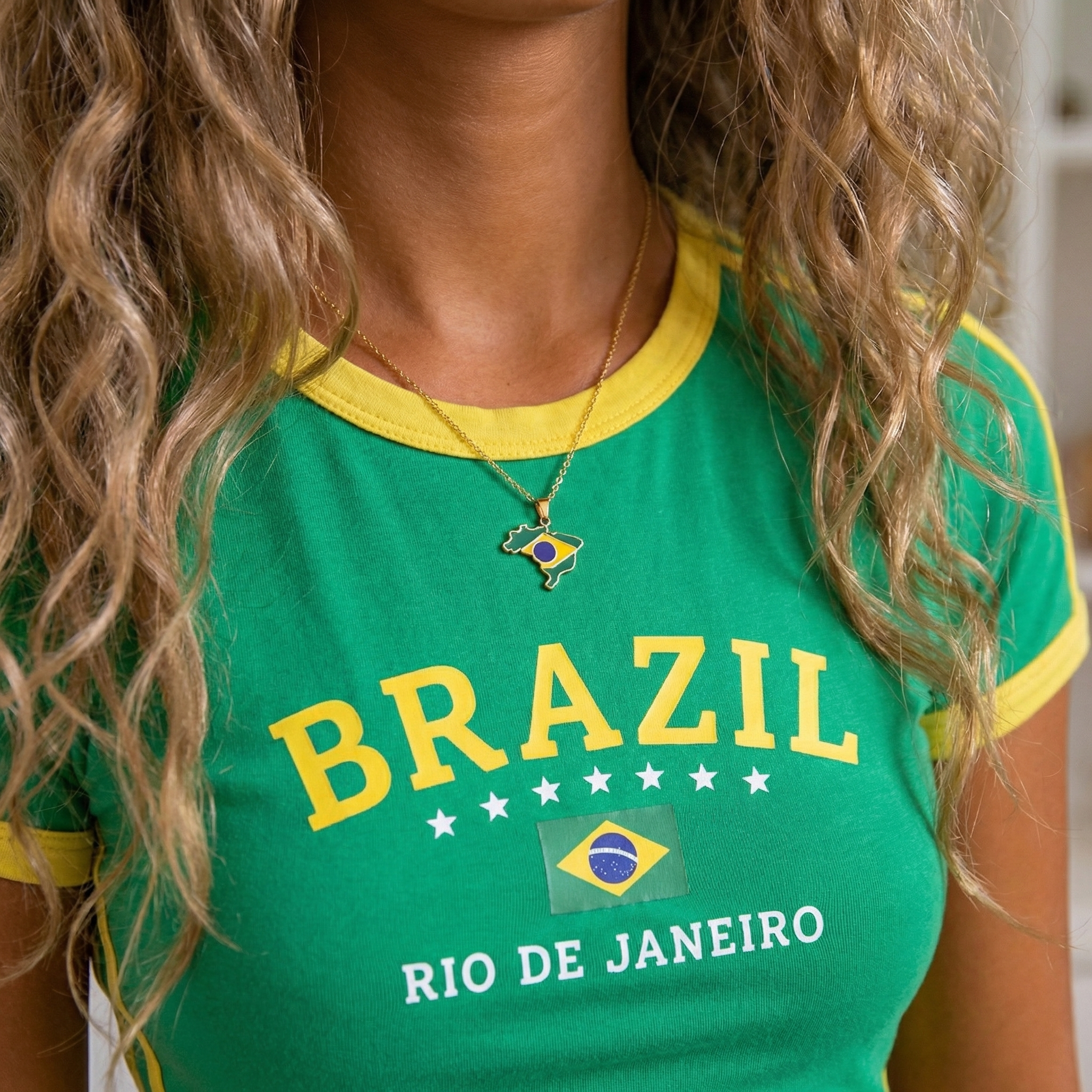 South &amp; Latin American Country/Flag Necklaces - Jewelled Me