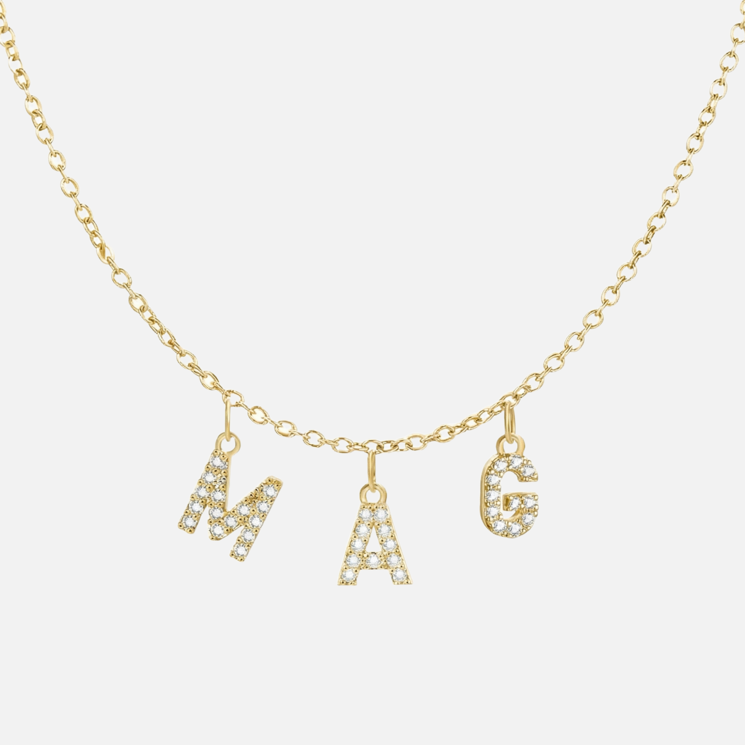 ICED Custom Chandelier Name Necklace - Jewelled Me
