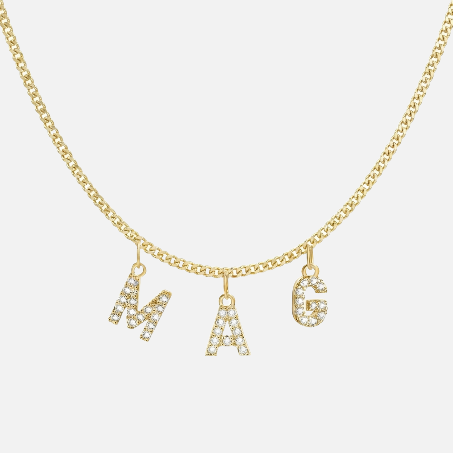 ICED Custom Chandelier Name Necklace - Jewelled Me