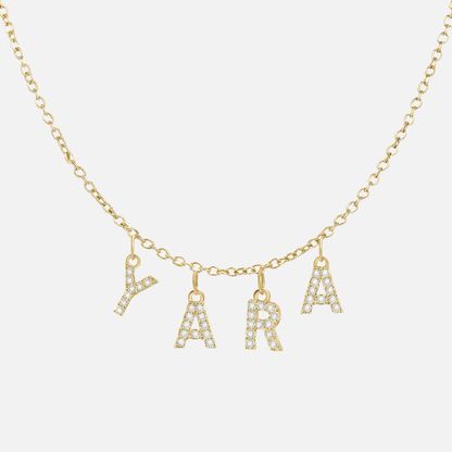 ICED Custom Chandelier Name Necklace - Jewelled Me