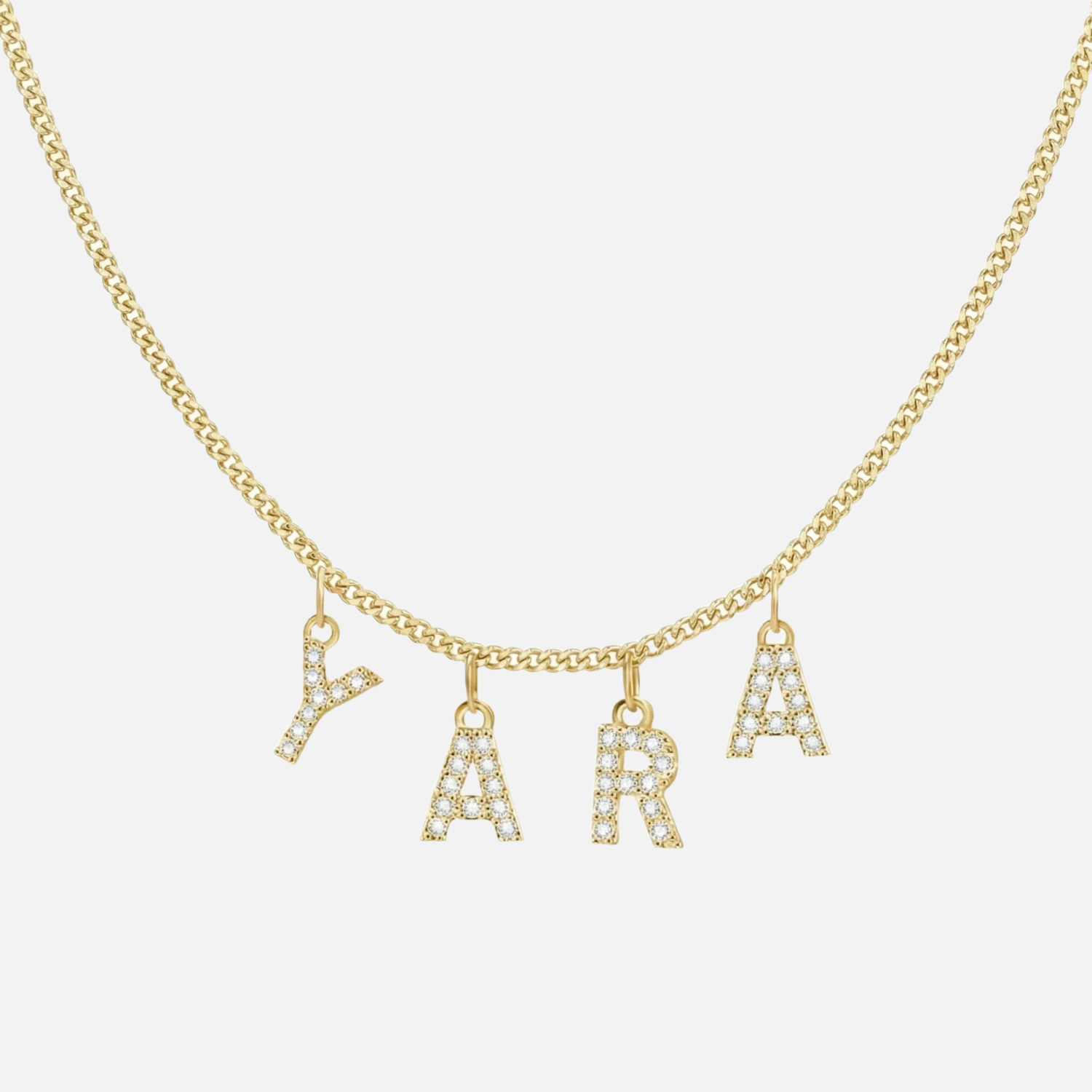 ICED Custom Chandelier Name Necklace - Jewelled Me