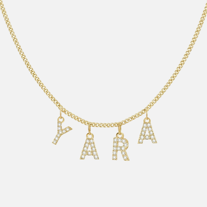 ICED Custom Chandelier Name Necklace - Jewelled Me
