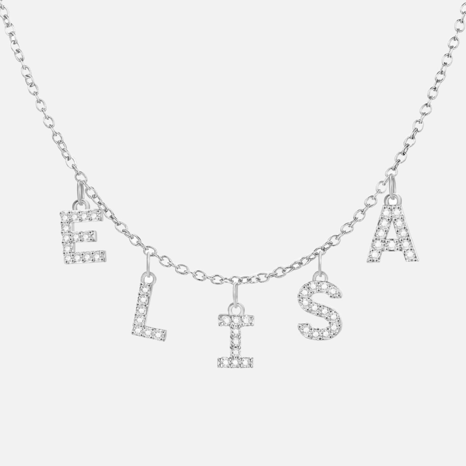 ICED Custom Chandelier Name Necklace - Jewelled Me
