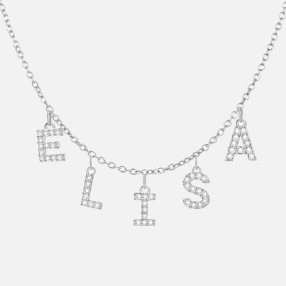 ICED Custom Chandelier Name Necklace - Jewelled Me