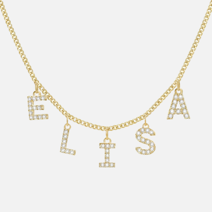 ICED Custom Chandelier Name Necklace - Jewelled Me