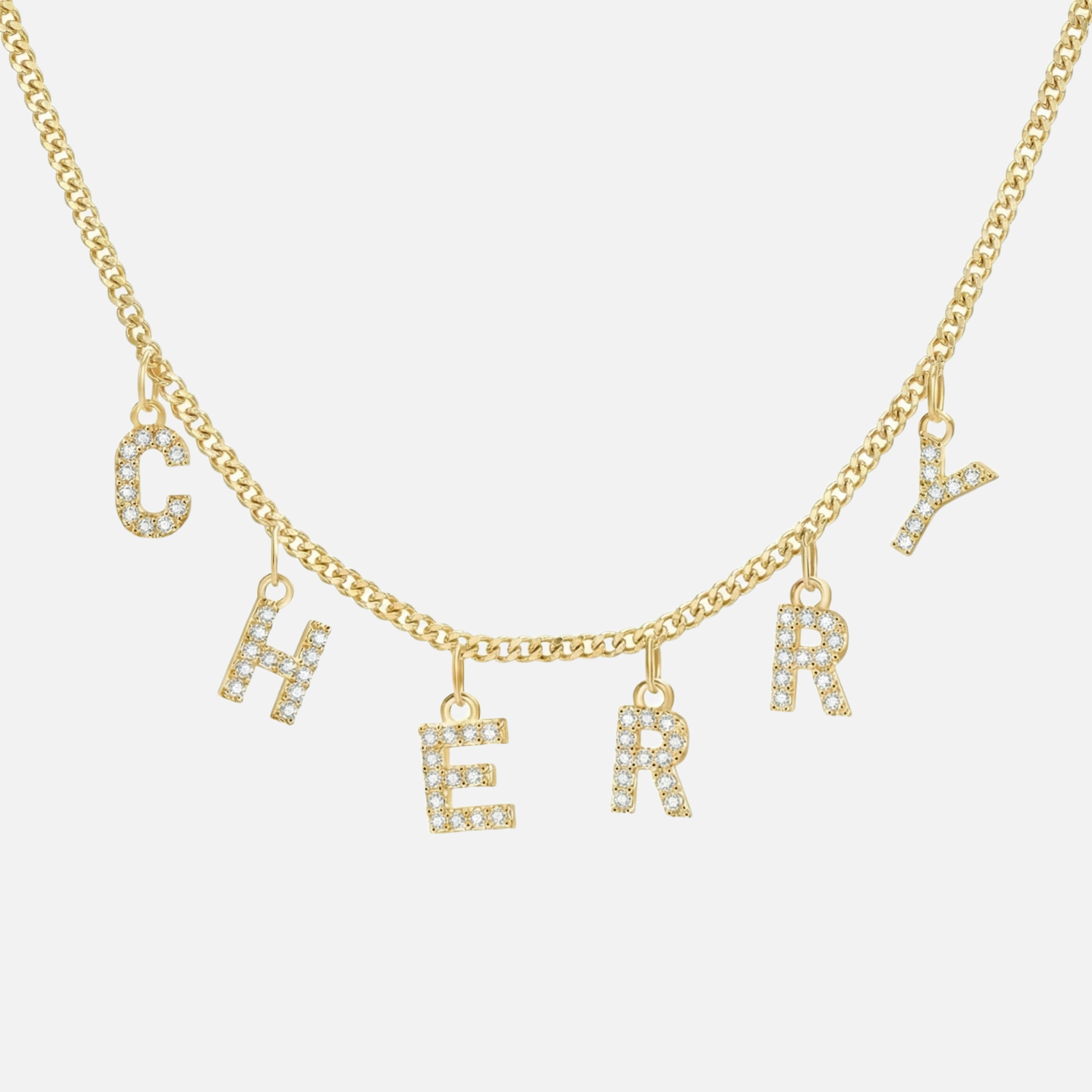 ICED Custom Chandelier Name Necklace - Jewelled Me