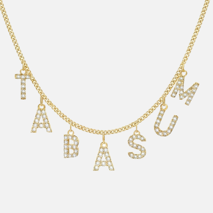 ICED Custom Chandelier Name Necklace - Jewelled Me