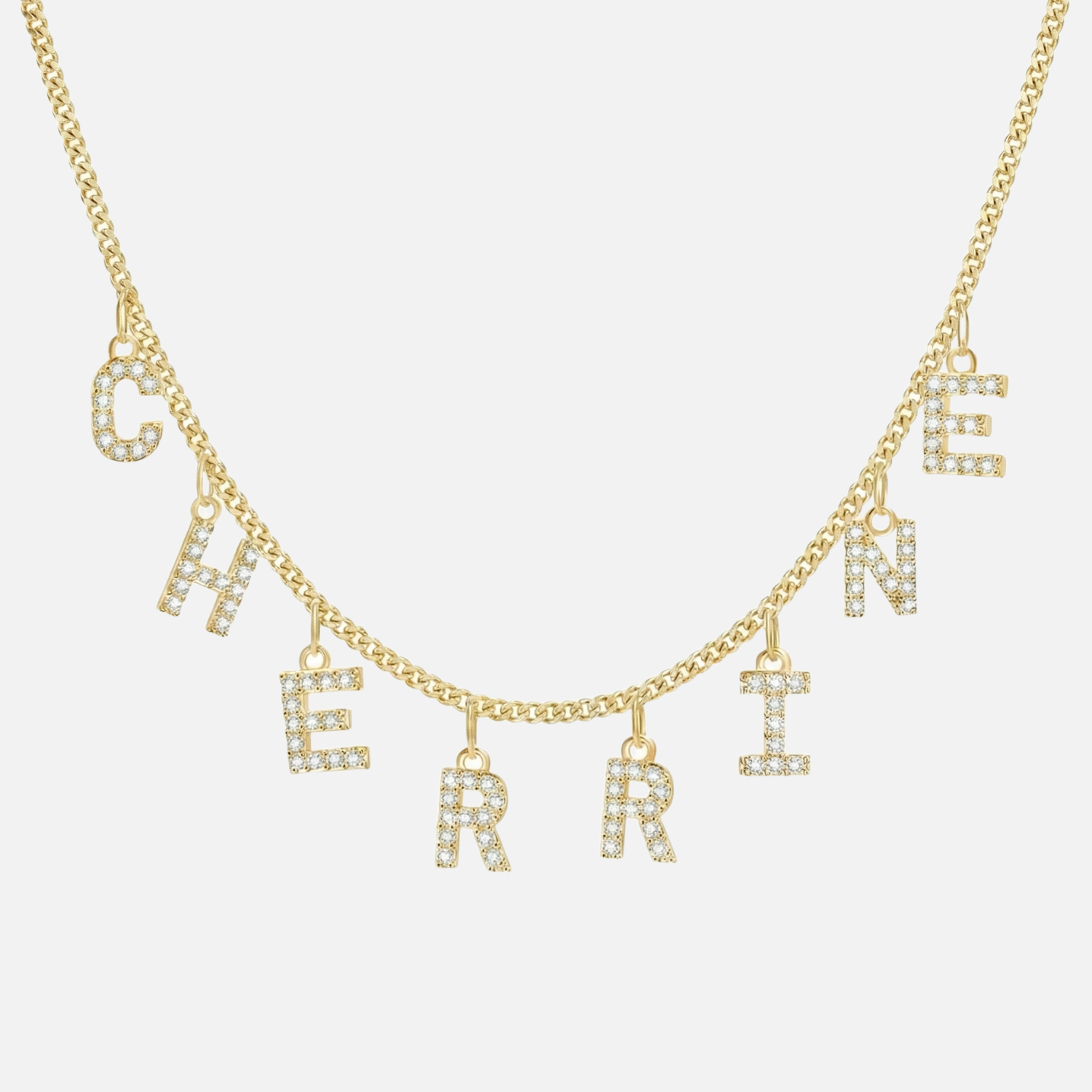 ICED Custom Chandelier Name Necklace - Jewelled Me