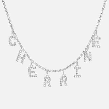 ICED Custom Chandelier Name Necklace - Jewelled Me