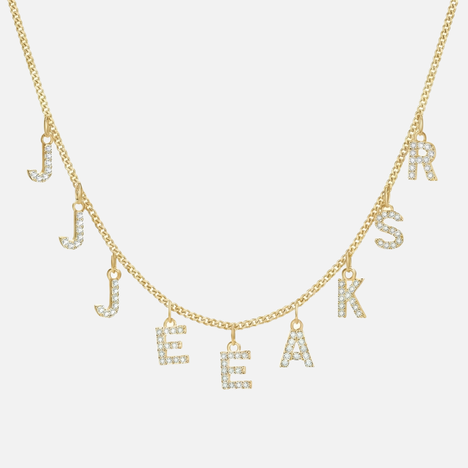 ICED Custom Chandelier Name Necklace - Jewelled Me