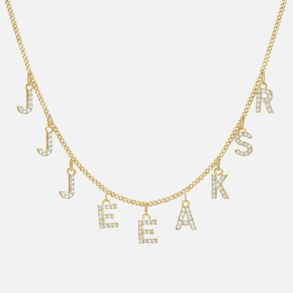 ICED Custom Chandelier Name Necklace - Jewelled Me