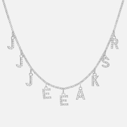ICED Custom Chandelier Name Necklace - Jewelled Me