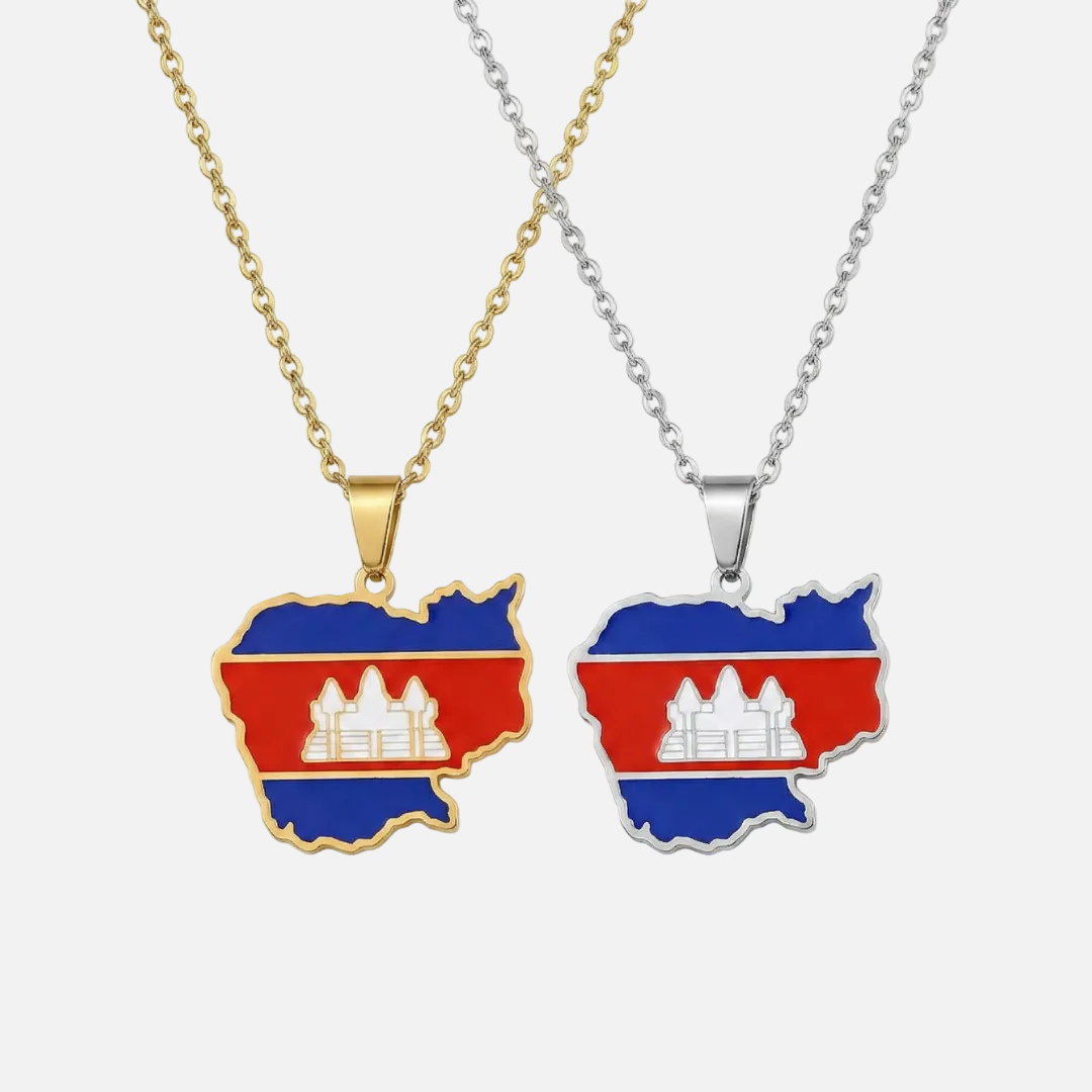 Asian &amp; Oceanian Country/Flag Necklaces - Jewelled Me
