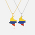 South & Latin American Country/Flag Necklaces - Jewelled Me