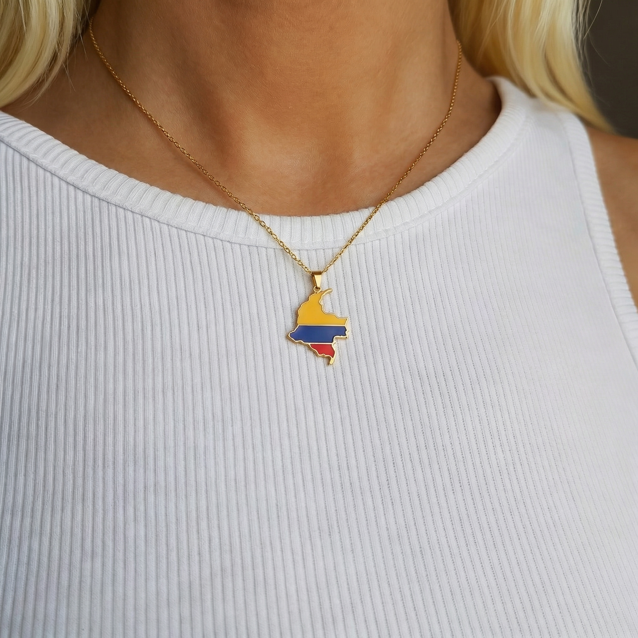South &amp; Latin American Country/Flag Necklaces - Jewelled Me