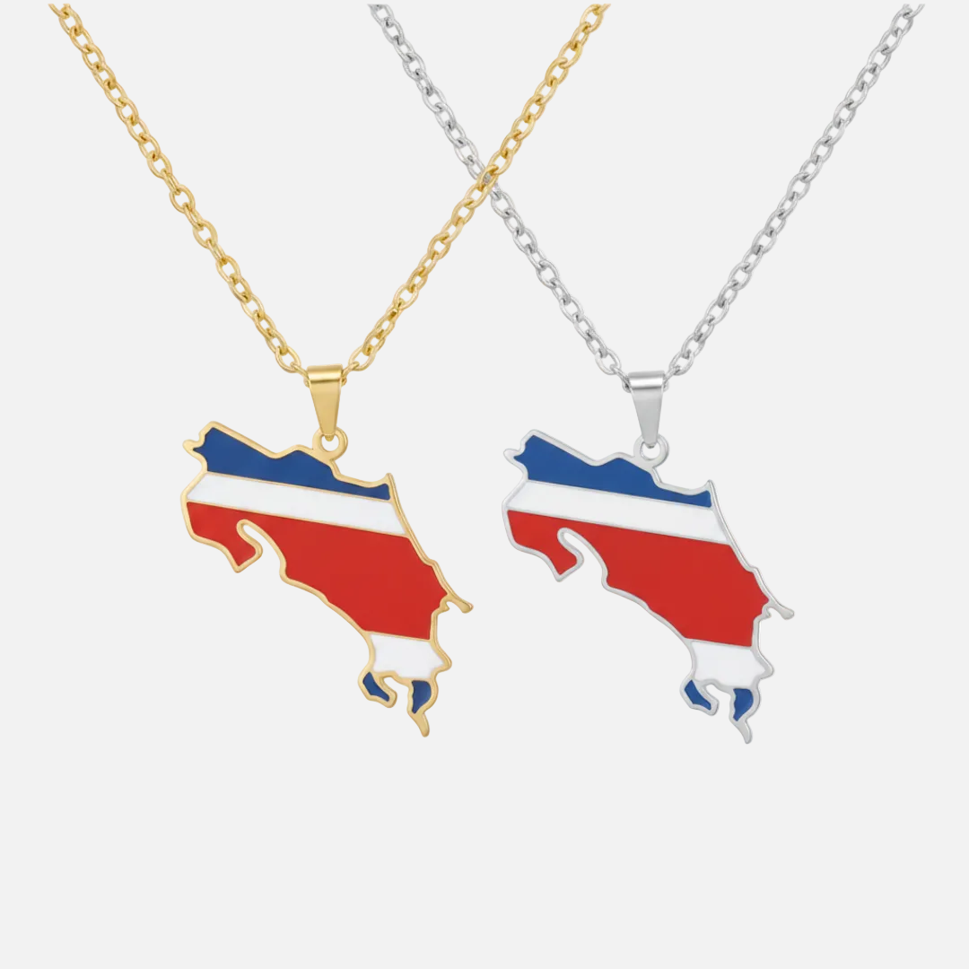 South &amp; Latin American Country/Flag Necklaces - Jewelled Me