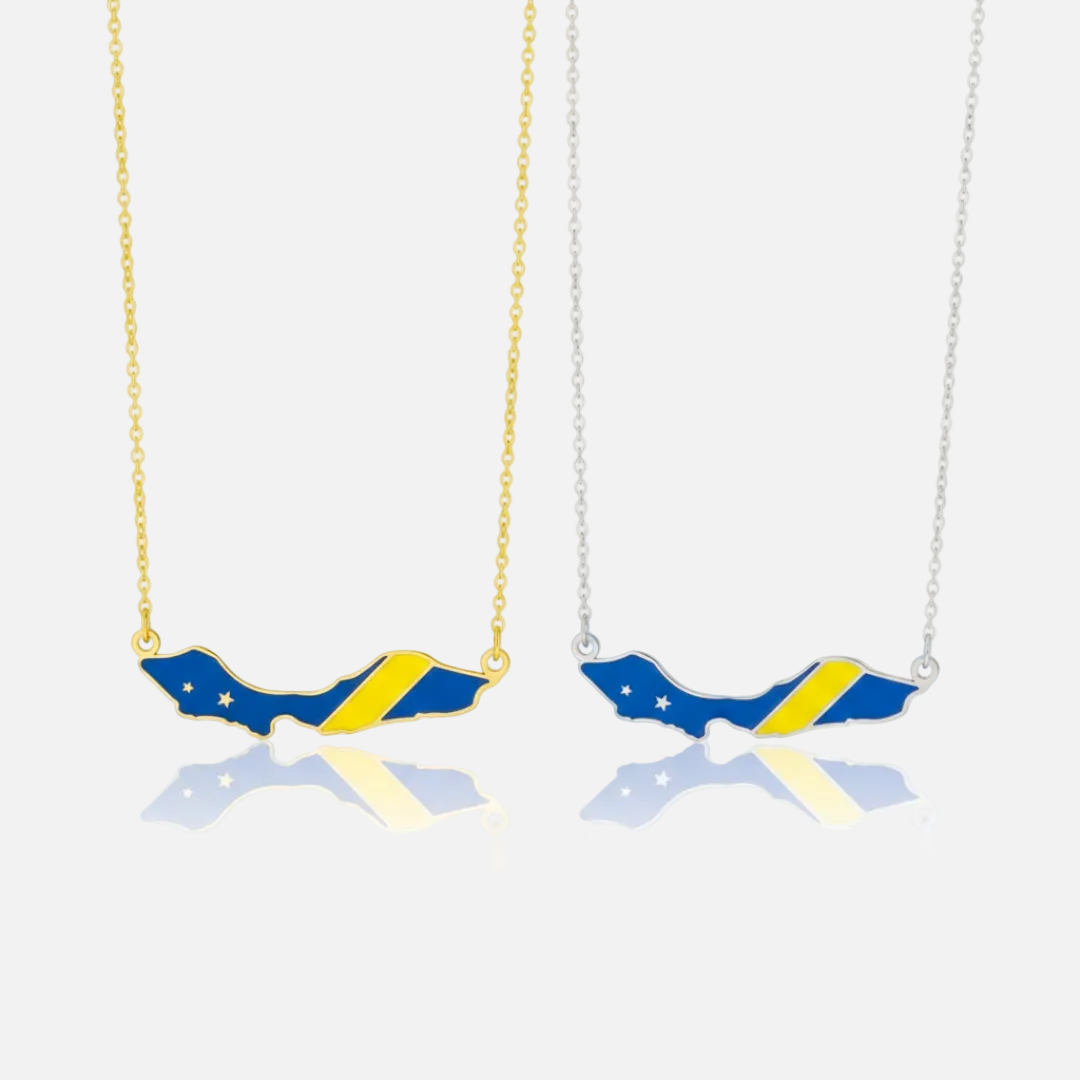 South &amp; Latin American Country/Flag Necklaces - Jewelled Me