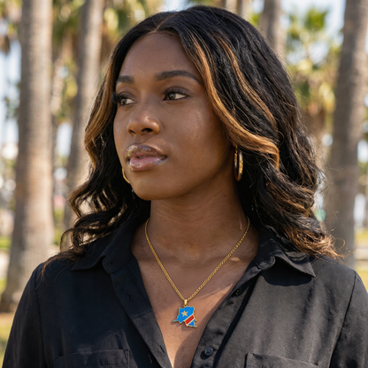 African Country/Flag Necklaces - Jewelled Me