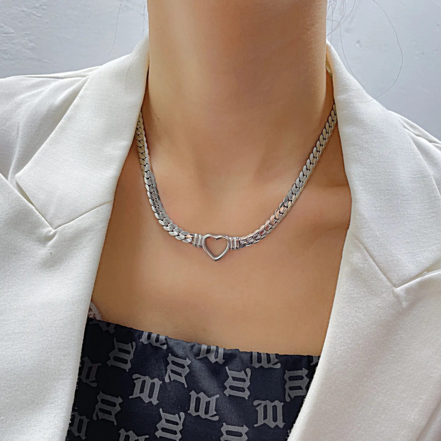 Naja Heart Necklace - Jewelled Me