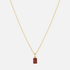 Éclat baguette birthstone necklace in gold, cycling through all twelve birthstones from January to December
