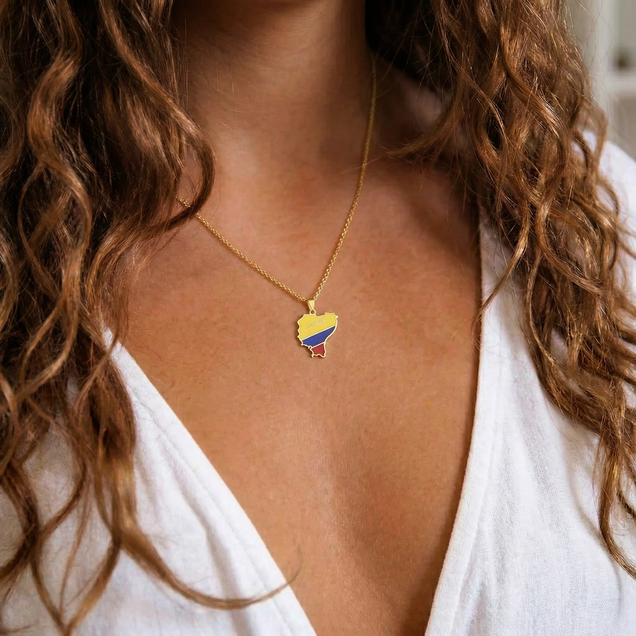 South &amp; Latin American Country/Flag Necklaces - Jewelled Me