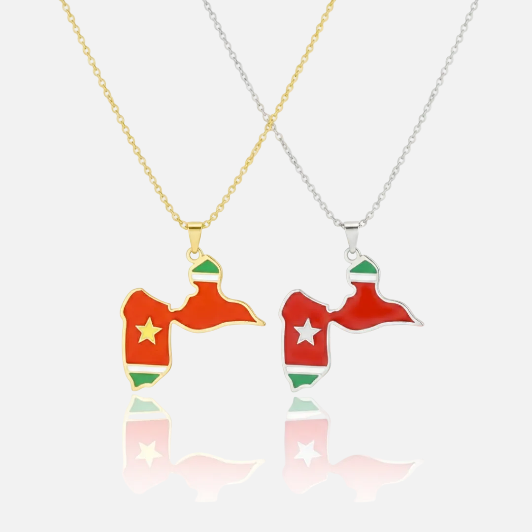 South &amp; Latin American Country/Flag Necklaces - Jewelled Me