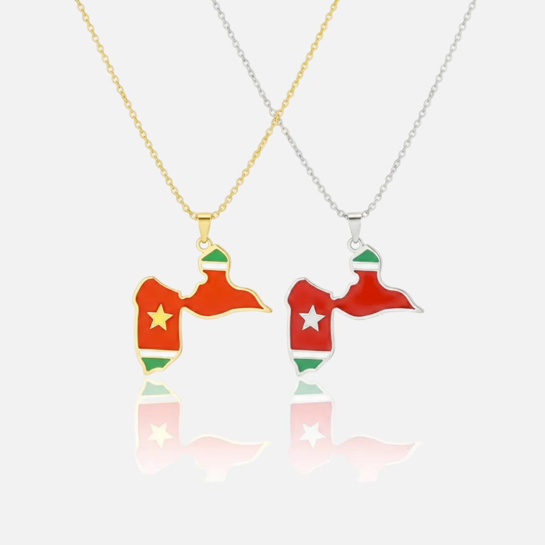 The Americas &amp; Caribbean Country/Flag Necklaces - Jewelled Me