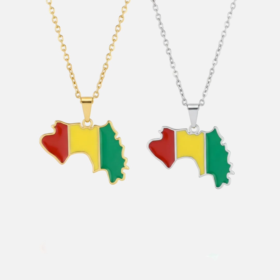 African Country/Flag Necklaces - Jewelled Me