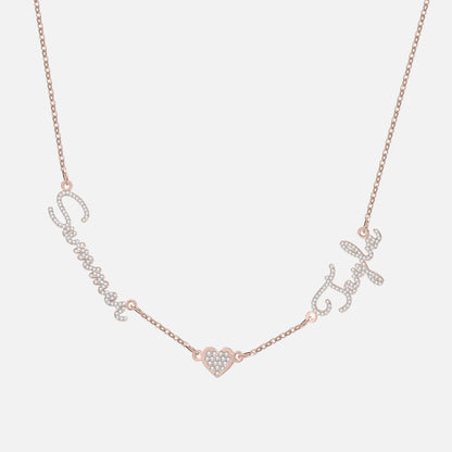 Multiple Name ICED Kiara Necklace - Jewelled Me