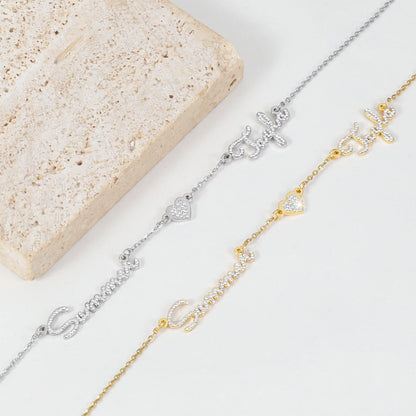 Multiple Name ICED Kiara Necklace - Jewelled Me