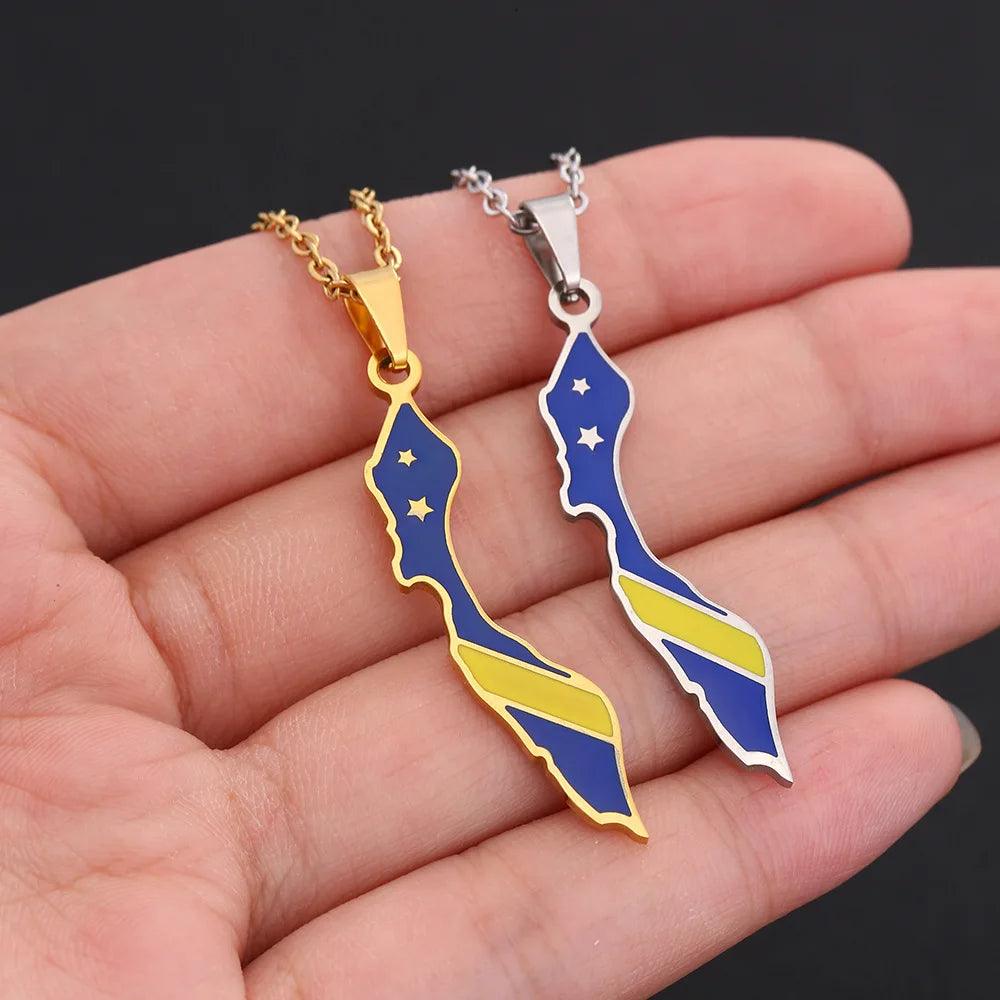 The Americas &amp; Caribbean Country/Flag Necklaces (BACKUP) - Jewelled Me
