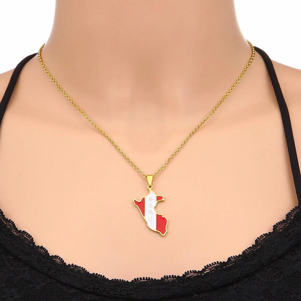 The Americas &amp; Caribbean Country/Flag Necklaces (BACKUP) - Jewelled Me