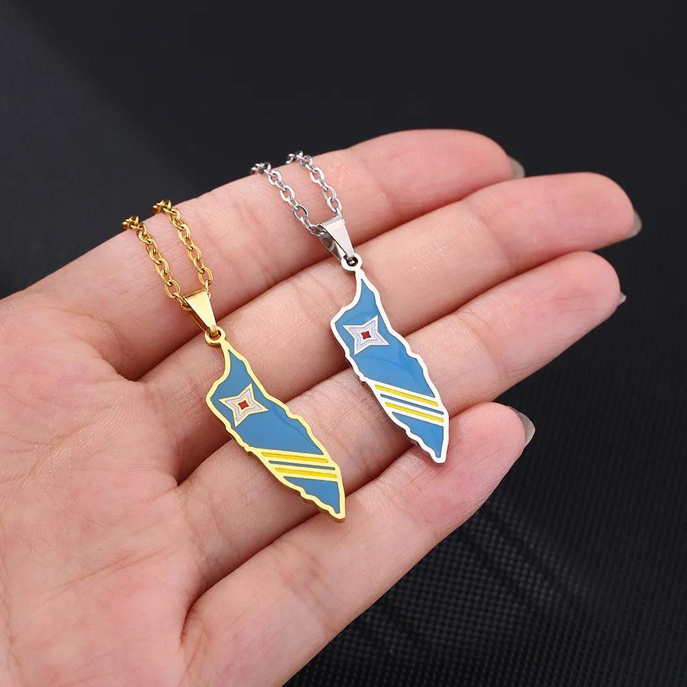 The Americas &amp; Caribbean Country/Flag Necklaces (BACKUP) - Jewelled Me