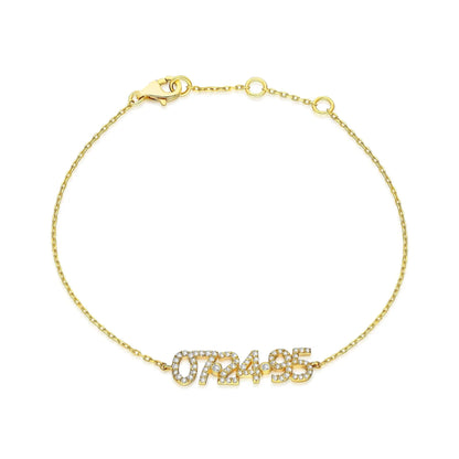 Pave Custom Date Bracelet