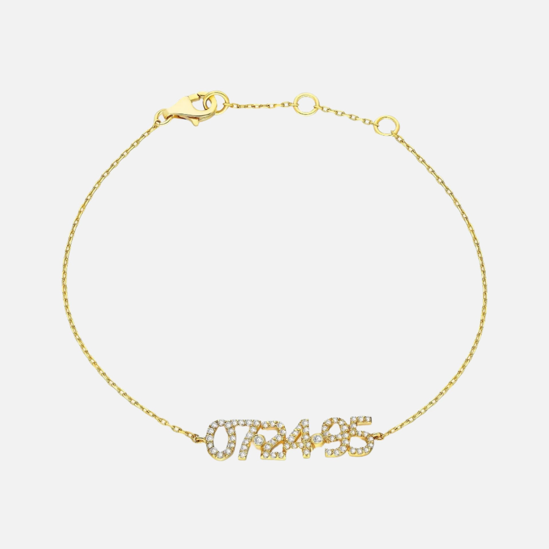 Pave Custom Date Bracelet