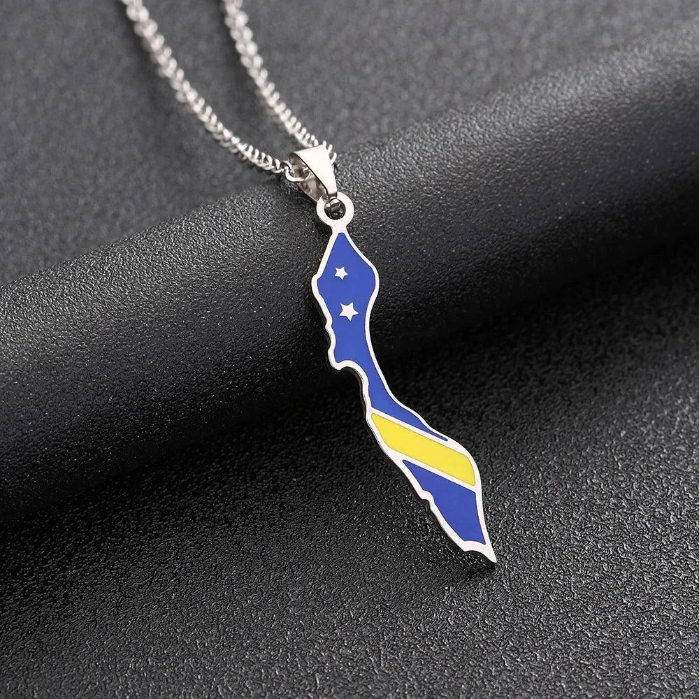 The Americas &amp; Caribbean Country/Flag Necklaces (BACKUP) - Jewelled Me