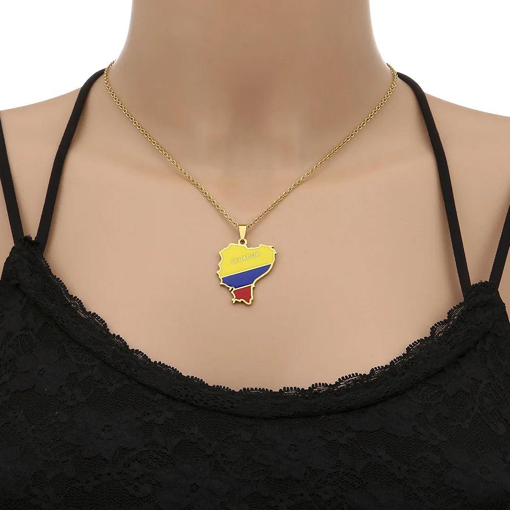 The Americas &amp; Caribbean Country/Flag Necklaces (BACKUP) - Jewelled Me