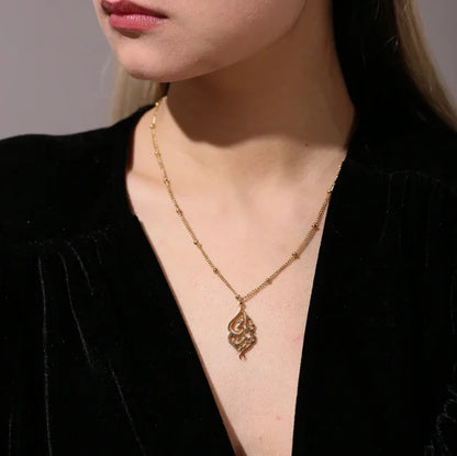 Arabic "I Am Near" Pendant - Jewelled Me