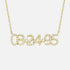 Pave Custom Date Necklace (Horizontal) - Jewelled Me