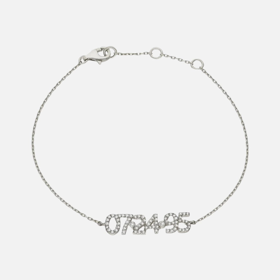 Pave Custom Date Bracelet - Jewelled Me