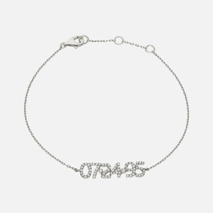 Pave Custom Date Bracelet