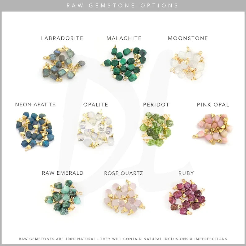 Natural Birthstone Zodiac Necklace - Jewelled Me